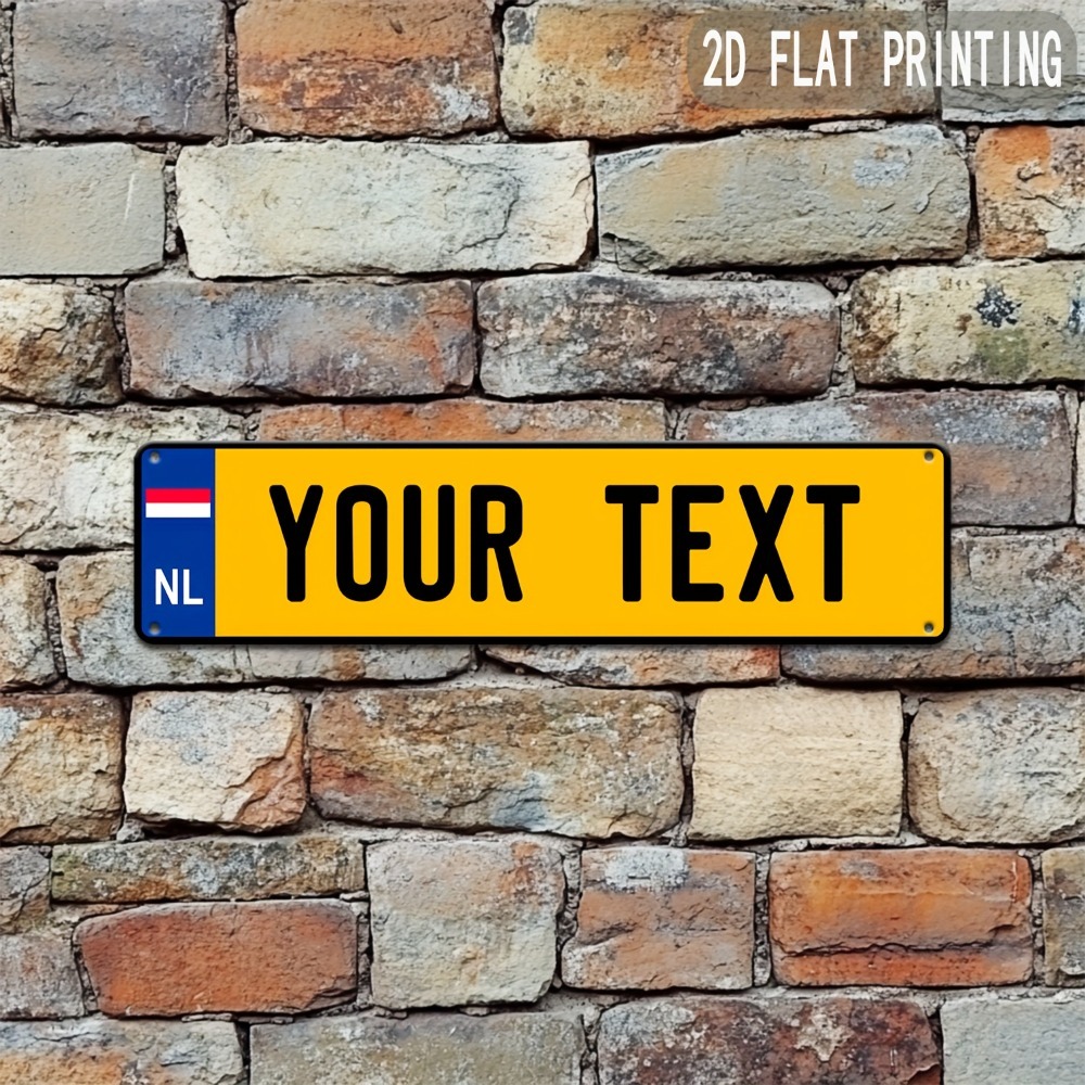 Home Bar Signs - Letrero Holandés Plano 2D Personalizable y