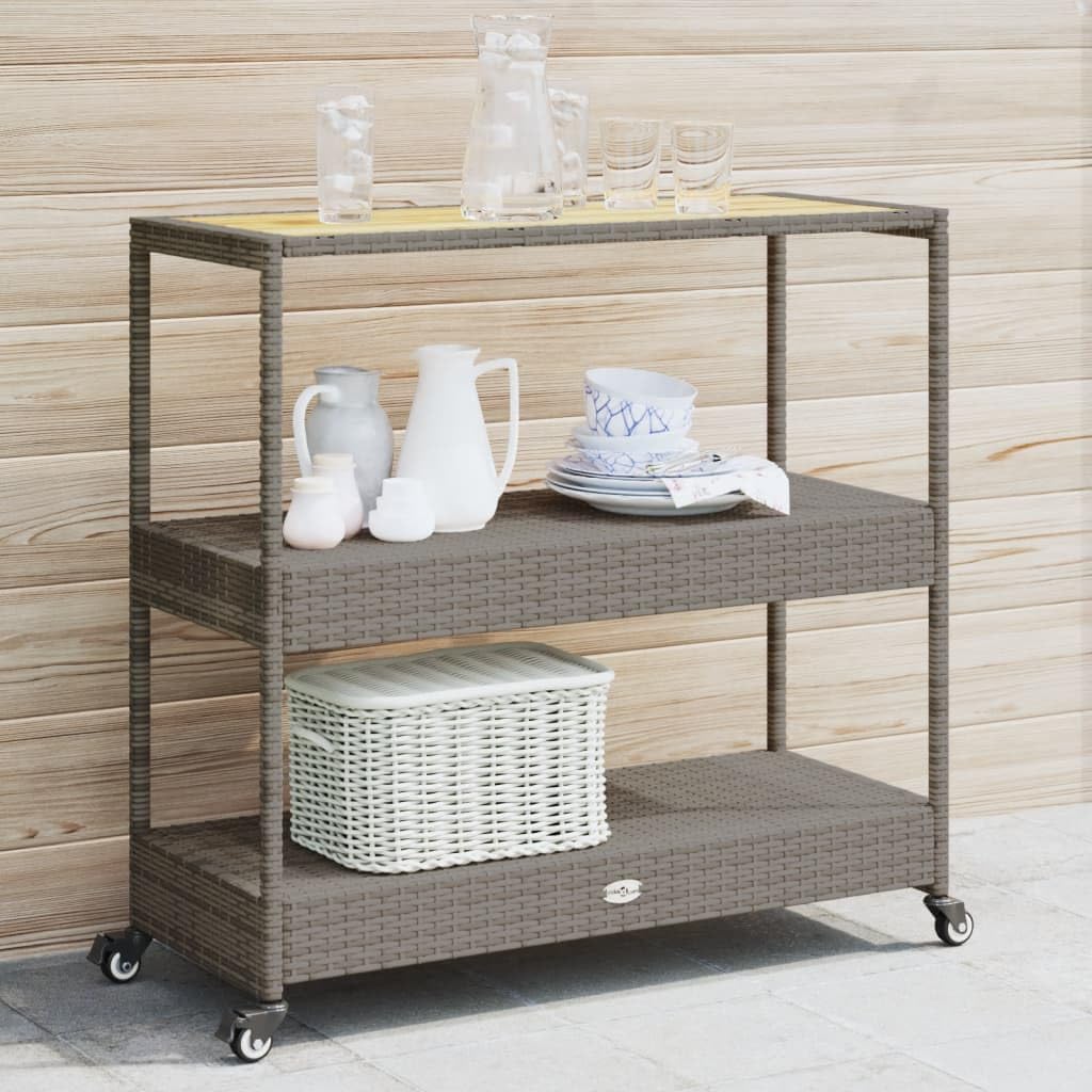 Home Bar Shelves - Carrito de bar exterior de 3