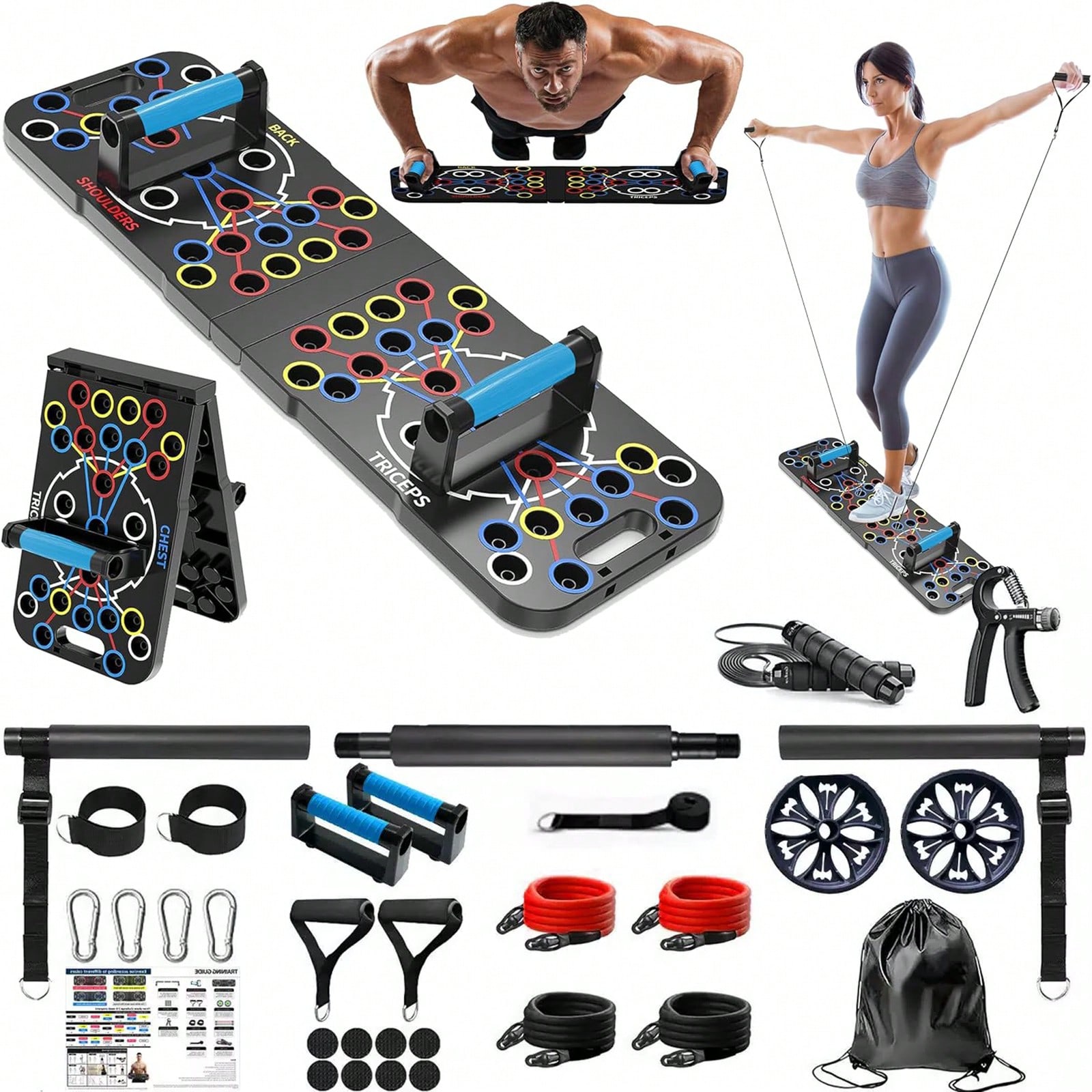 Home Bar Setup Kit - Juego de tablas de flexiones plegables