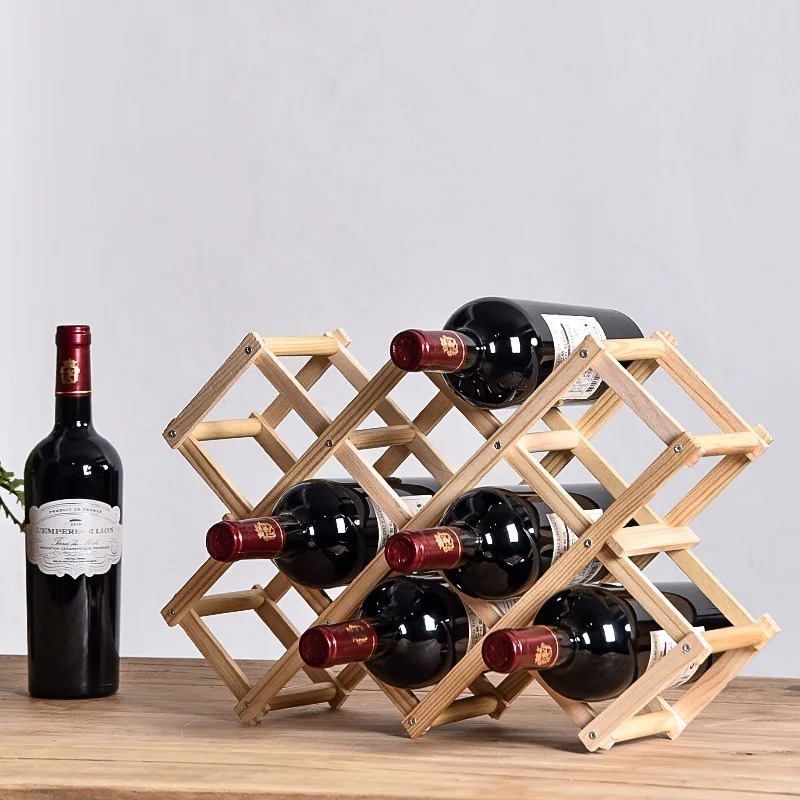 Home Bar Shelves - Estantes apilables para almacenamiento de vino,