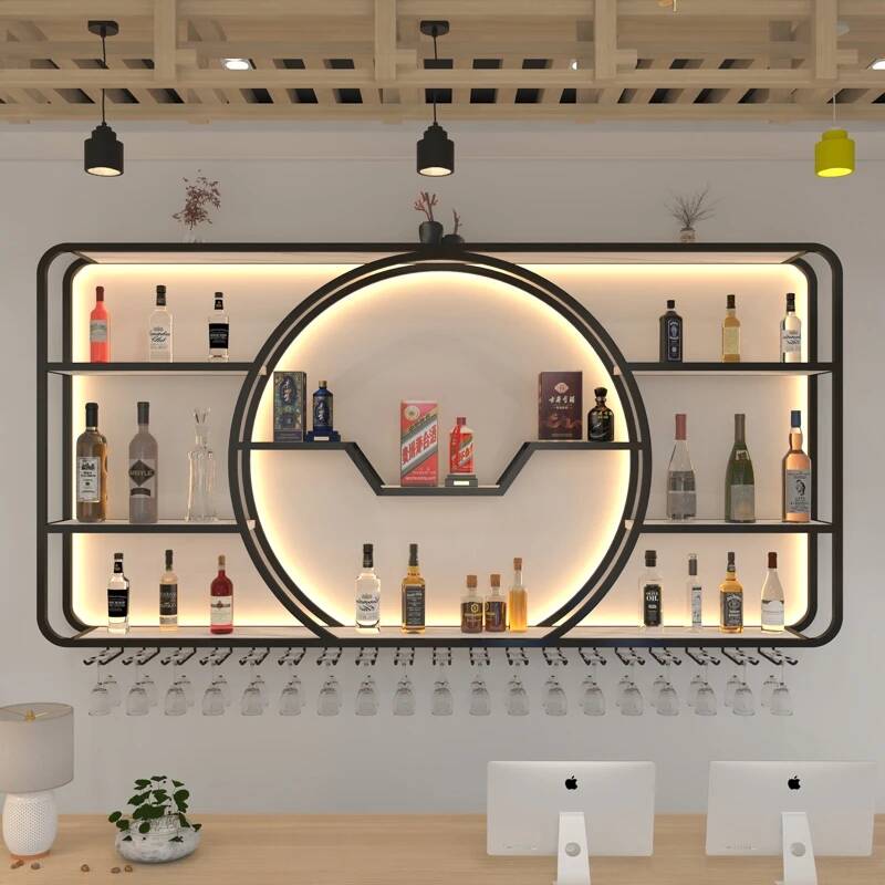 Vitrina para vinos de discotec - Home Bar Shelves reseña y precio