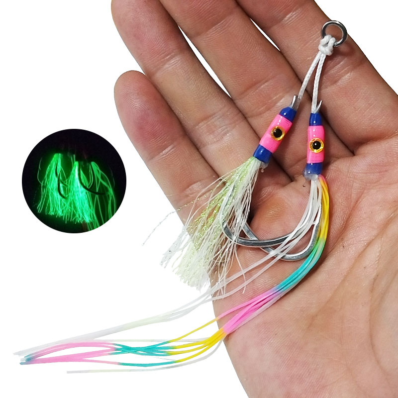 2 pares/bolsa de anzuelos lumi - Jigger Double Sided reseña y precio
