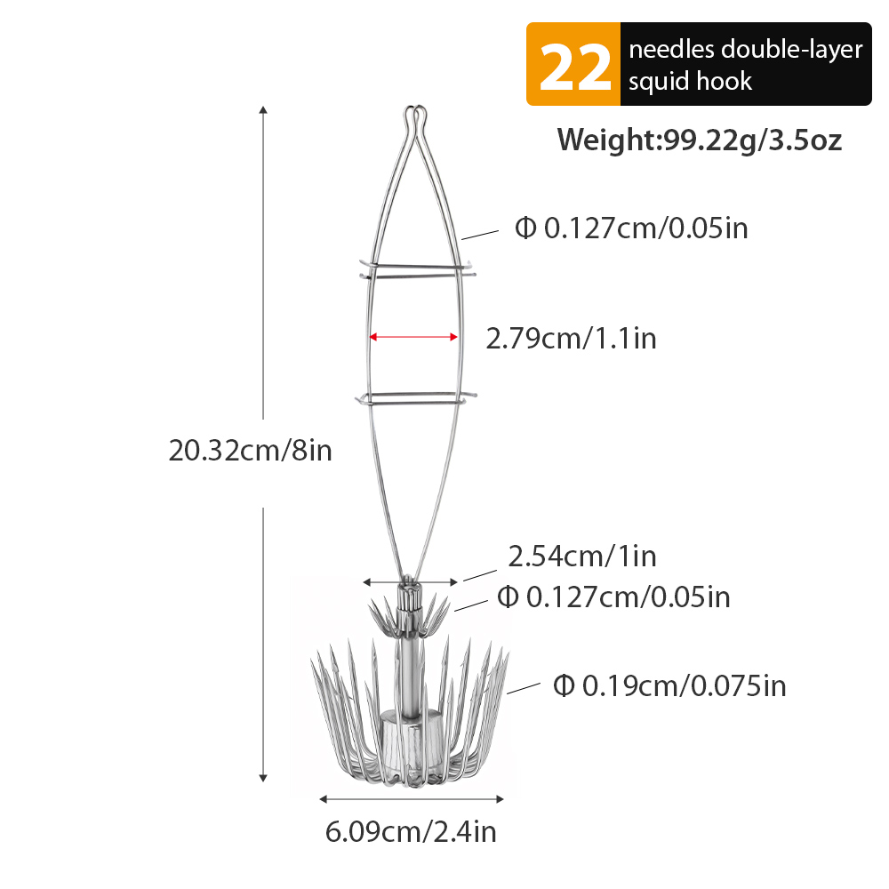 1 anzuelo de calamar grande de - Jigger Double Sided reseña y precio