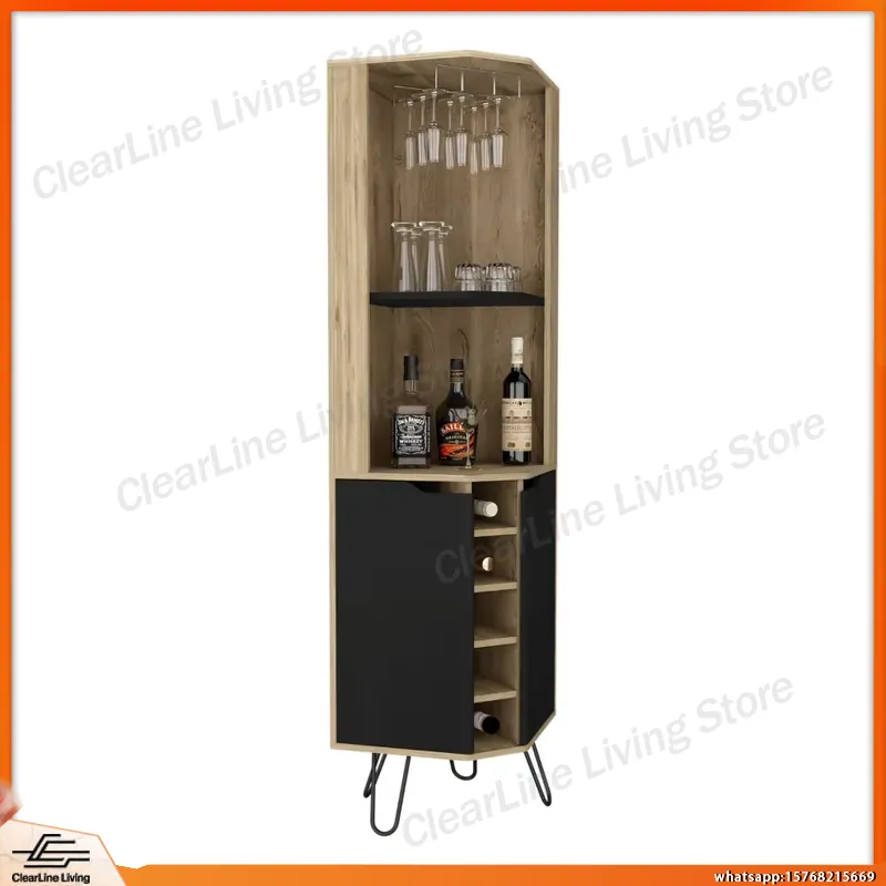 Mueble Bar Esquinero con 6 Bot - Home Bar Shelves reseña y precio