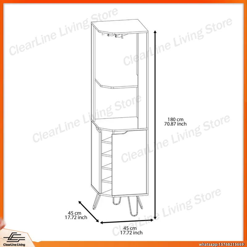Mueble Bar Esquinero con 6 Bot - Home Bar Shelves reseña y precio