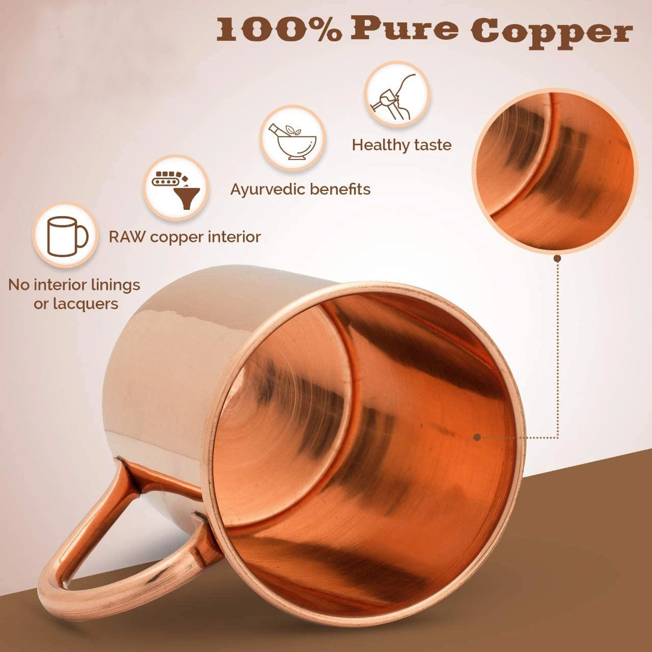 Tazas de Cobre Puro para Mosco - Mule Copper Mug reseña y precio
