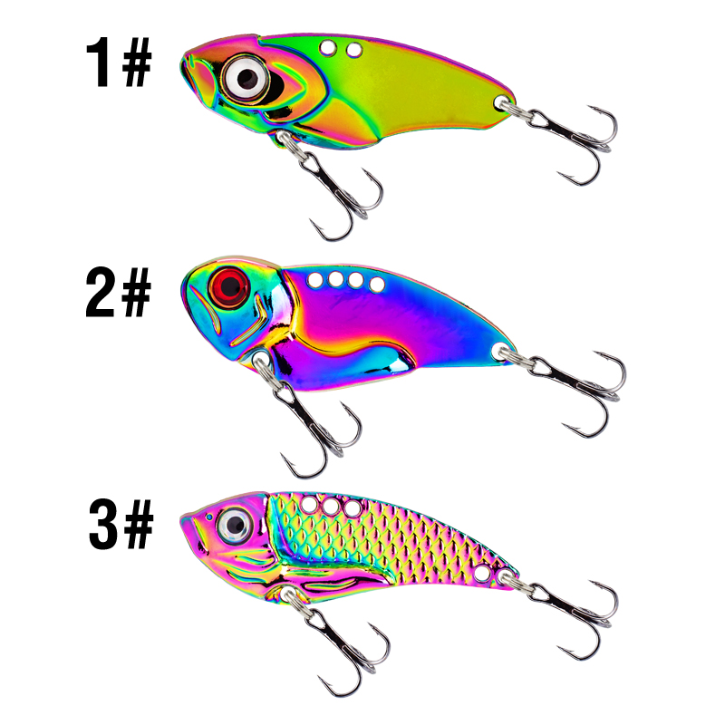 3 señuelos metálicos coloridos - Jigger Double Sided reseña y precio