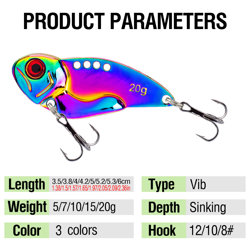 3 señuelos metálicos coloridos - Jigger Double Sided reseña y precio
