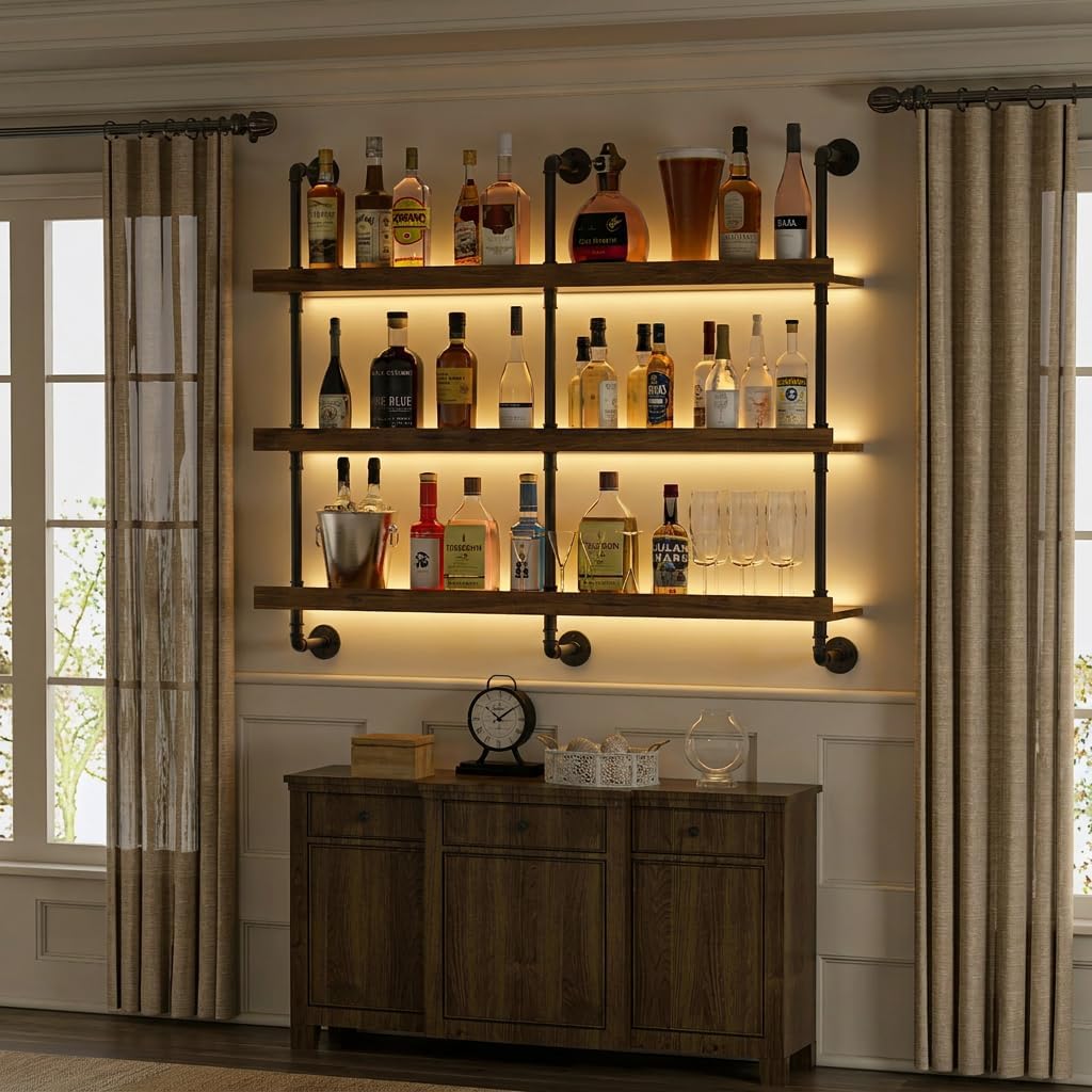 Estante para vinos montado en  - Home Bar Shelves reseña y precio