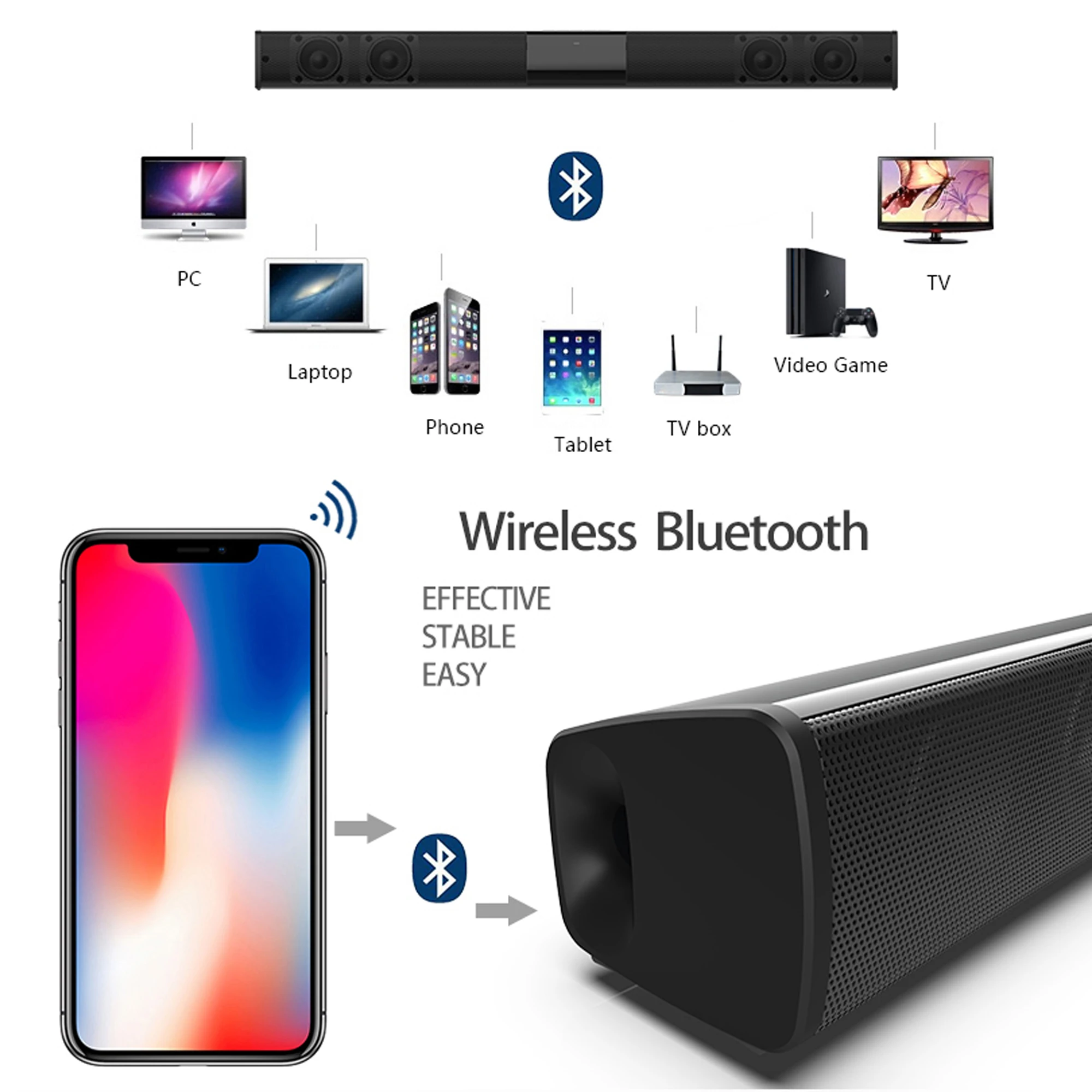 Barra de sonido de alta potenc - Home Bar And Theater reseña y precio