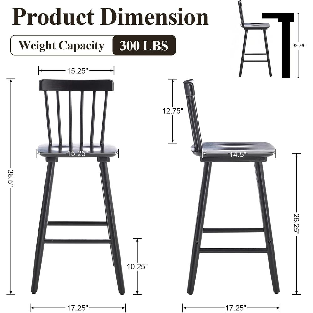 Juego de 4 taburetes de bar de - Home Bar And Counter reseña y precio